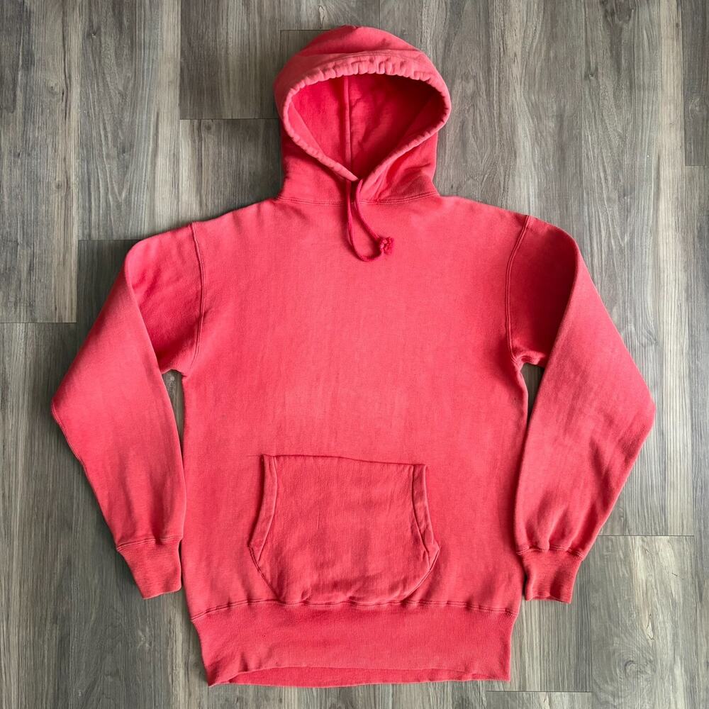 Vintage 1960s Pilgrim Sportswear Hoodie Size M 20x28 Red Sweat Faded EUC RARE